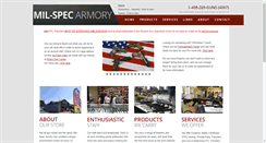 Desktop Screenshot of milspec-armory.com